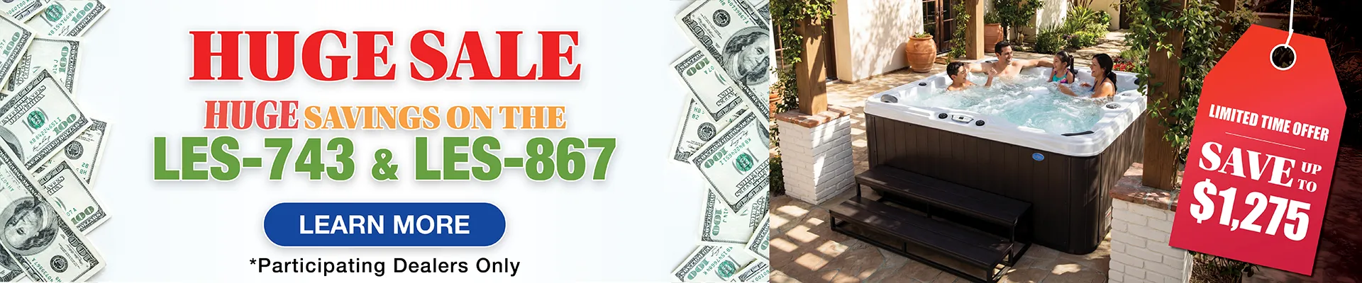 Calspas hot tub being used in a family setting - Tallahassee